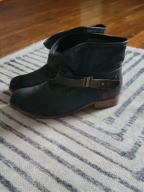 CAT Caterpillar Laredo Slouch Buckle Bootie Boot Women's